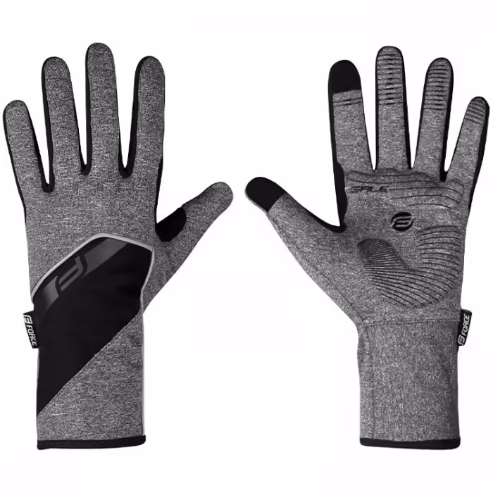 Велоперчатки теплые Force F GALE softshell