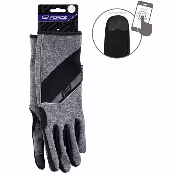 Велоперчатки теплые Force F GALE softshell - 2