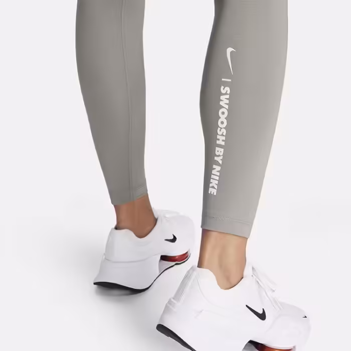 Panta-colanti Nike W NK ONE DF HR TGHT GLS Argintiu XS - 5