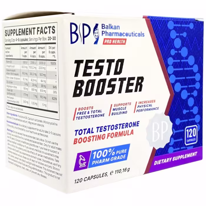 Витамины Balkan Pharmaceuticals TESTOBOOSTER capsules N120