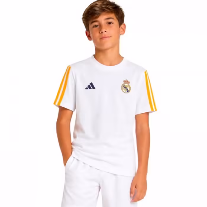 Tricou Adidas REAL KIDS TEE Alb 116
