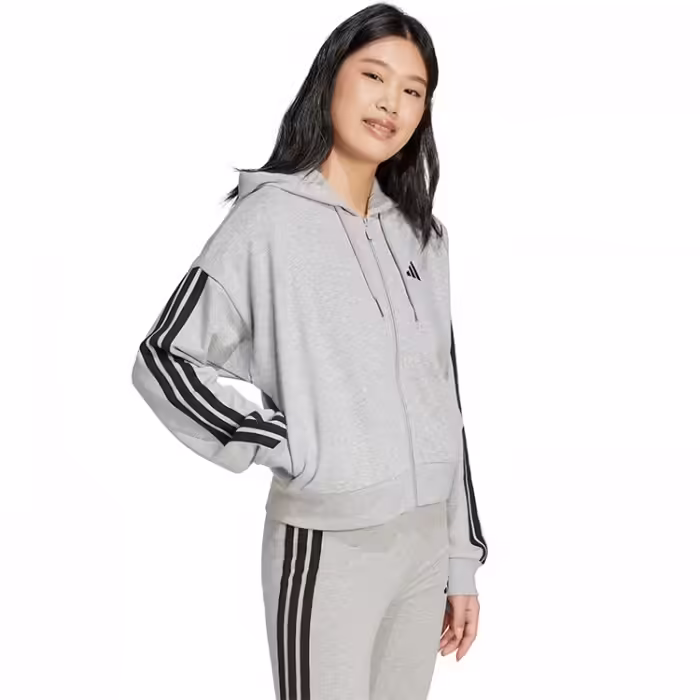 Толстовка Adidas W 3S FT FZ HD Серый XXS - 6