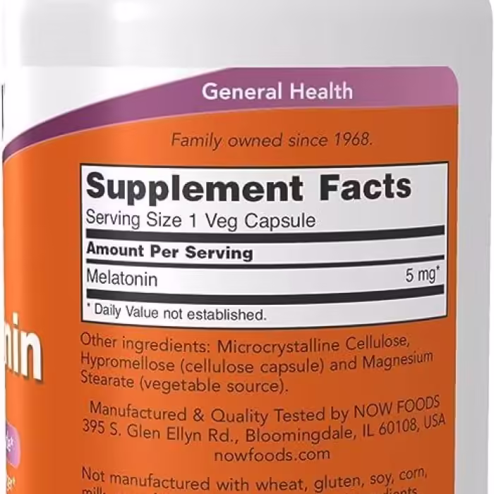 Витамины Now Foods MELATONIN 5mg  VCAPS   60 VCAPS - 3