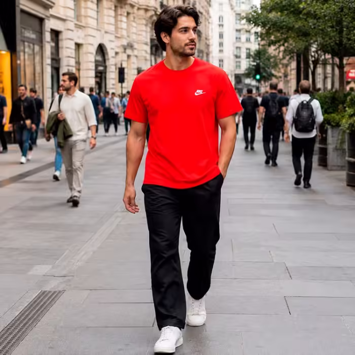Tricou Nike M NSW CLUB TEE Rosu L - 8