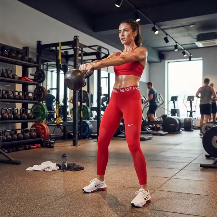 Легинсы Nike W NP 365 TIGHT Красный XS - 7