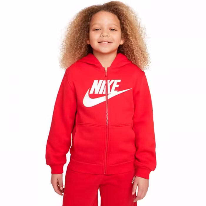 Толстовка Nike K NSW CLUB FLC HD FZ LS HBR