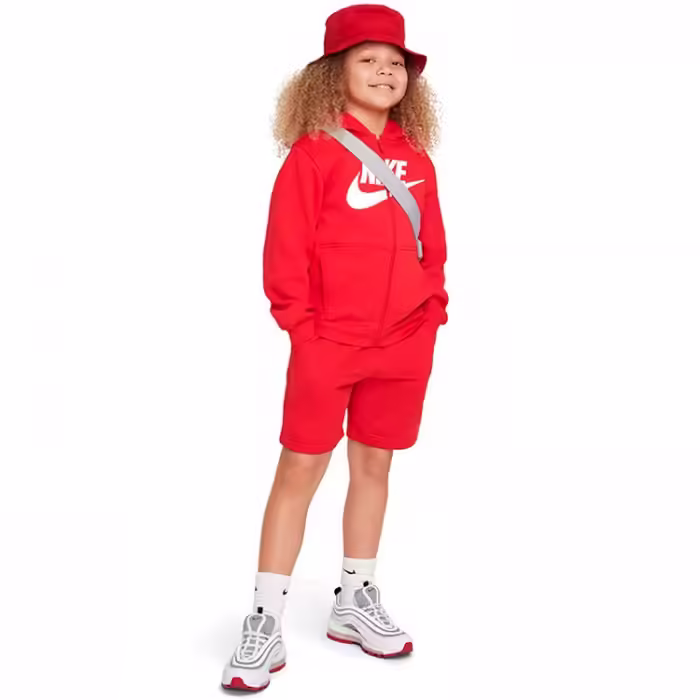 Толстовка Nike K NSW CLUB FLC HD FZ LS HBR - 2