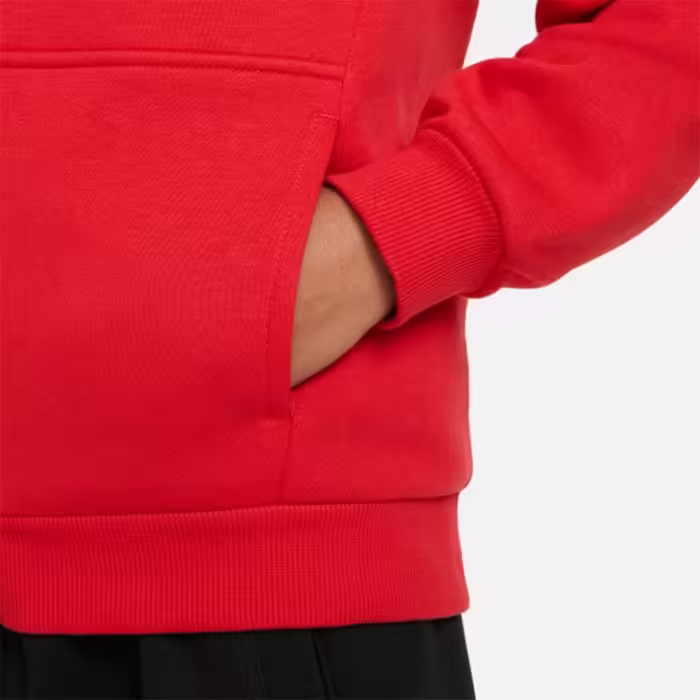 Толстовка Nike K NSW CLUB FLC HD FZ LS HBR Красный XS - 6