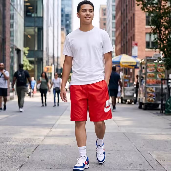 Sorti Nike M CLUB SHORT WVN Rosu S - 8