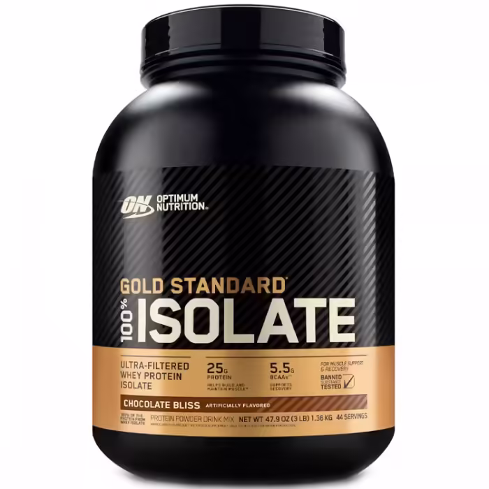 Изолят протеина Optimum Nutrition Gold Standard 100% Isolate, Chocolate Bliss 3lb