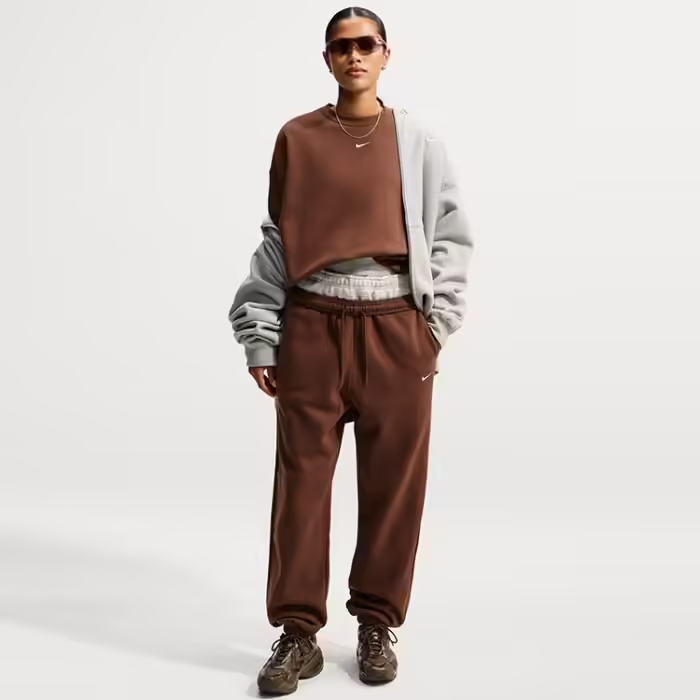 Pantaloni Nike Studio Fleece High-Rise Oversized Cuffed - 3