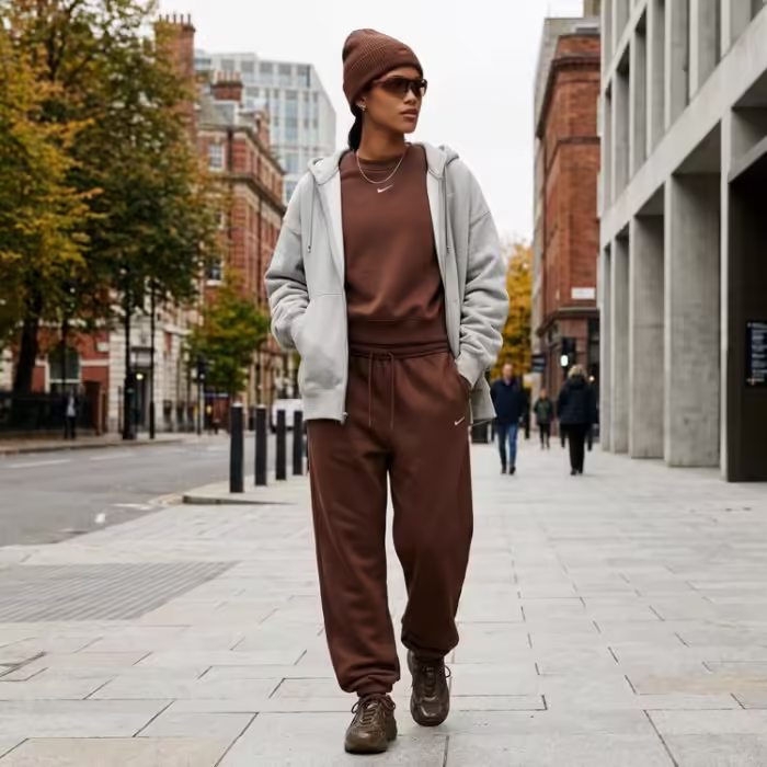 Pantaloni Nike Studio Fleece High-Rise Oversized Cuffed - 7