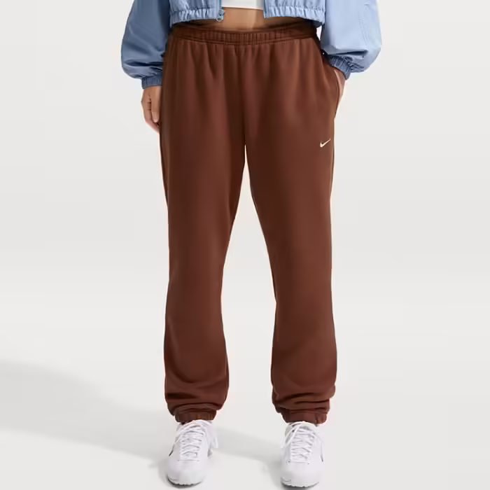 Pantaloni Nike STUDIO FLEECE MID-RISE CUFFED
