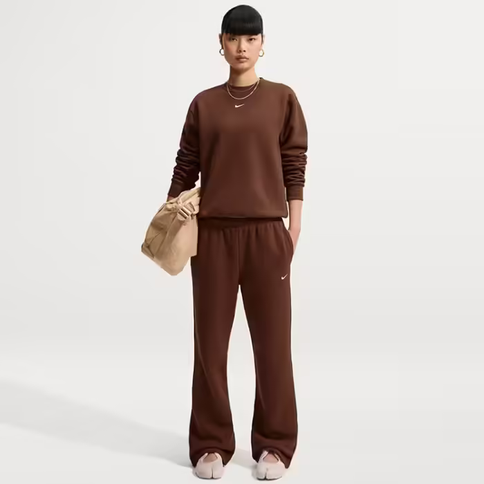 Pantaloni Nike Studio Fleece Mid-Rise Open-Hem Trousers - 3