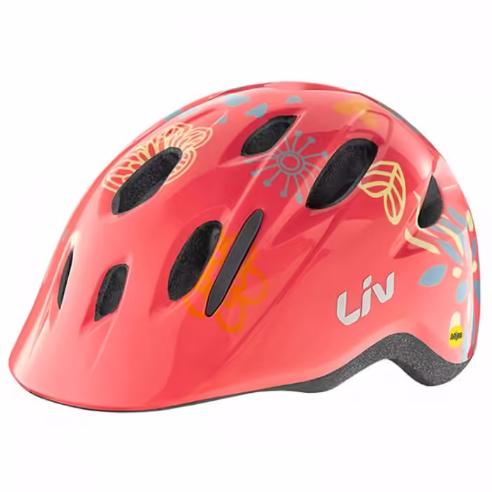 Защитный шлем Giant LENA GLOSS CORAL 46-51CM WITH DIAL FIT SYSTEM WITH BUG NET CPSC/CE