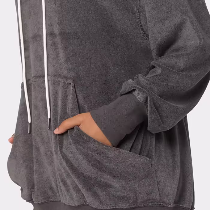 Толстовка Nike W NSW TRRY OS PO  HOODIE A2 Серый M - 5