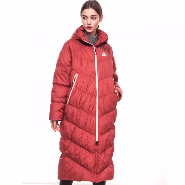 Scurta Nike W NSW DWN FILL PARKA LONG STMT Bordo L - 5