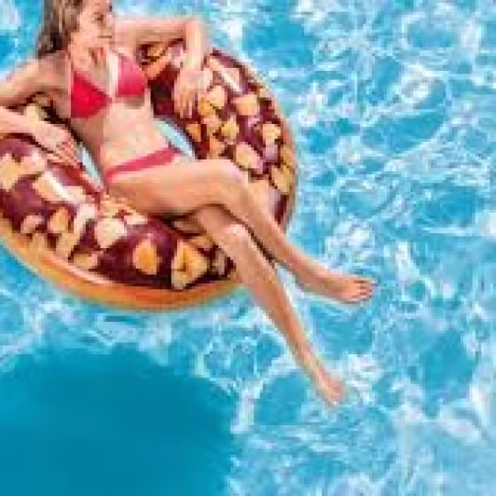 Надувной круг с ручками INTEX NUTTY CHOCOLATE DONUT - 2