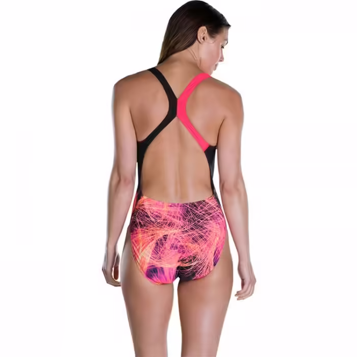 Costum p/u inot Speedo PLMT/DIGI PBCK 2 AF BLACK/PINK - 4