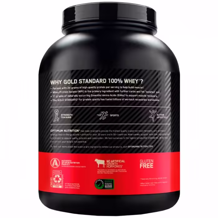 Proteine din zer Optimum Nutrition Gold Standard 100% WHEY Strawberry 5lb - 2