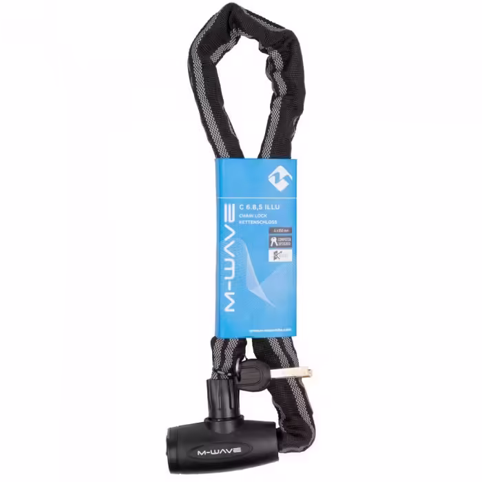 Lant antifurt M-WAVE M-WAVE C 6.85 Illu reflex chain lock - 2