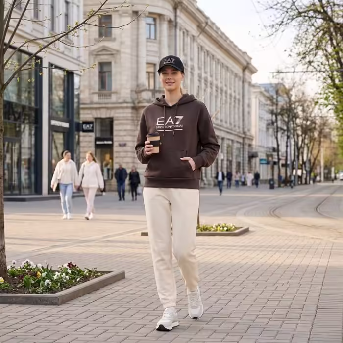 Толстовка EA7 EMPORIO ARMANI TRAIN VISIBILITY W HOODIE RN B - 3