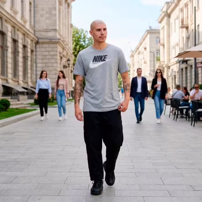 Tricou Nike M NSW TEE ICON FUTURA Gri XL - 5