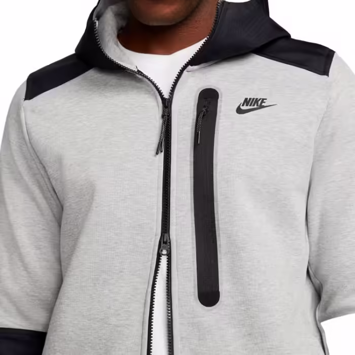 Толстовка Nike M NK TCH FLC OVERLAY FZ - 4