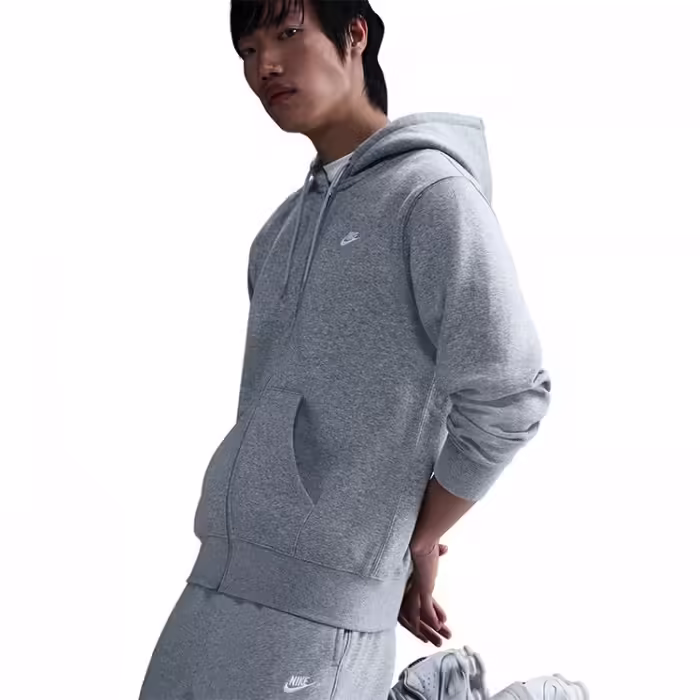 Hanorac Nike Club Full-Zip Fleece Hoodie - 4
