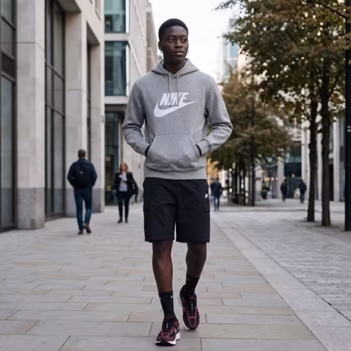 Hanorac Nike Club Futura Logo Fleece Hoodie - 7