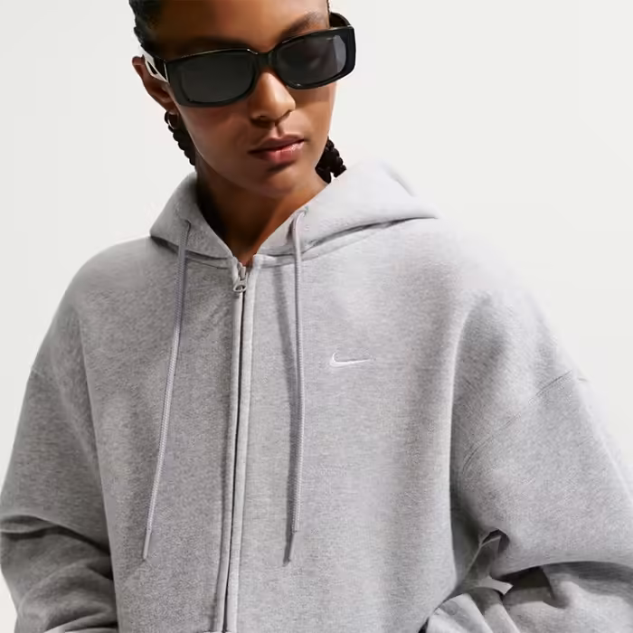 Hanorac Nike Studio Fleece Oversized Full-Zip Hoodie - 4