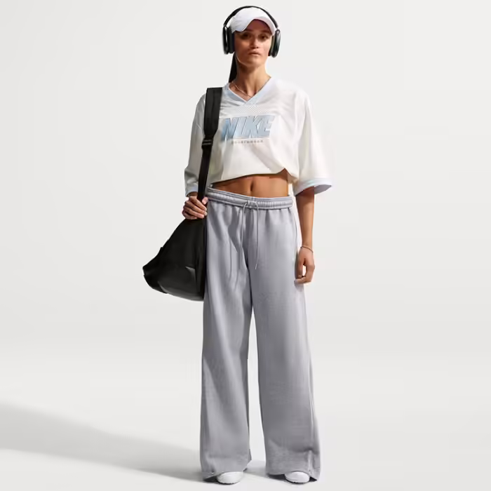 Pantaloni Nike Studio Fleece Loose Pleated Snap - 3
