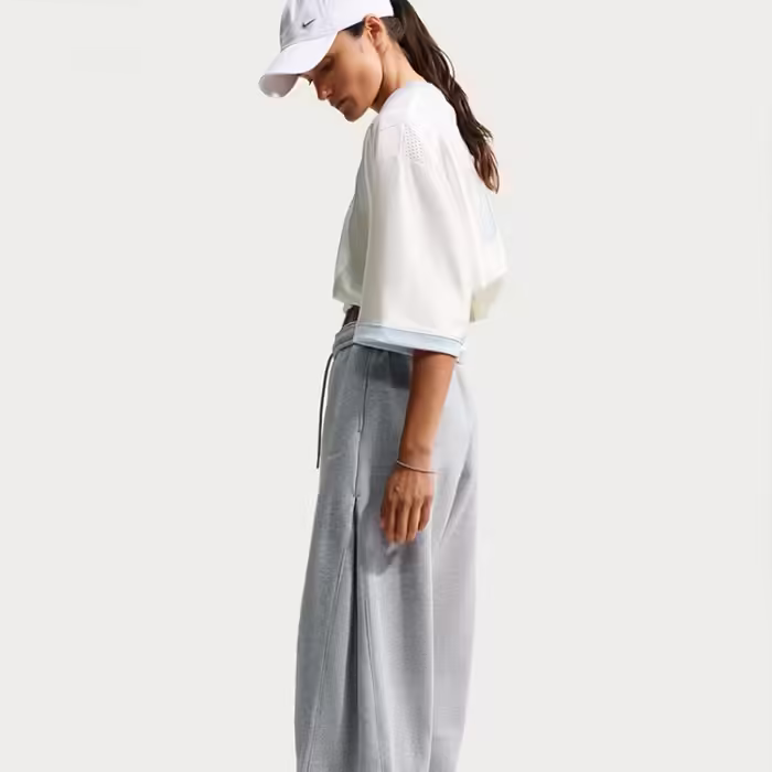 Pantaloni Nike Studio Fleece Loose Pleated Snap - 4