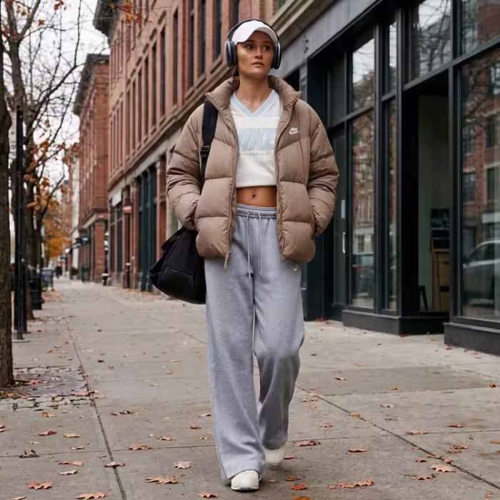 Pantaloni Nike Studio Fleece Loose Pleated Snap - 9