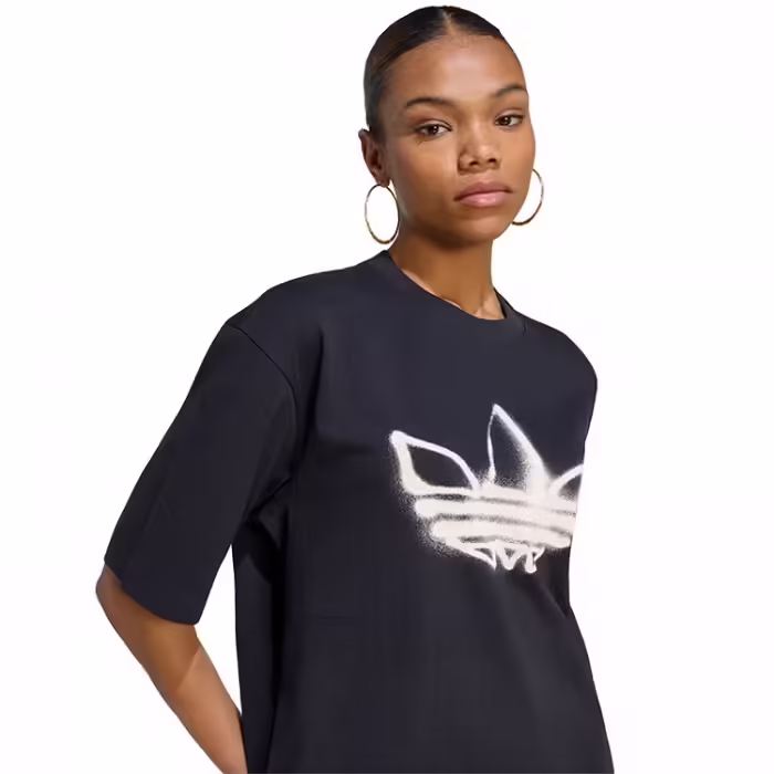 Футболка Adidas TREFOIL Черный XS - 4