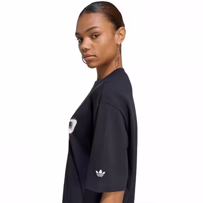 Футболка Adidas TREFOIL Черный XS - 5