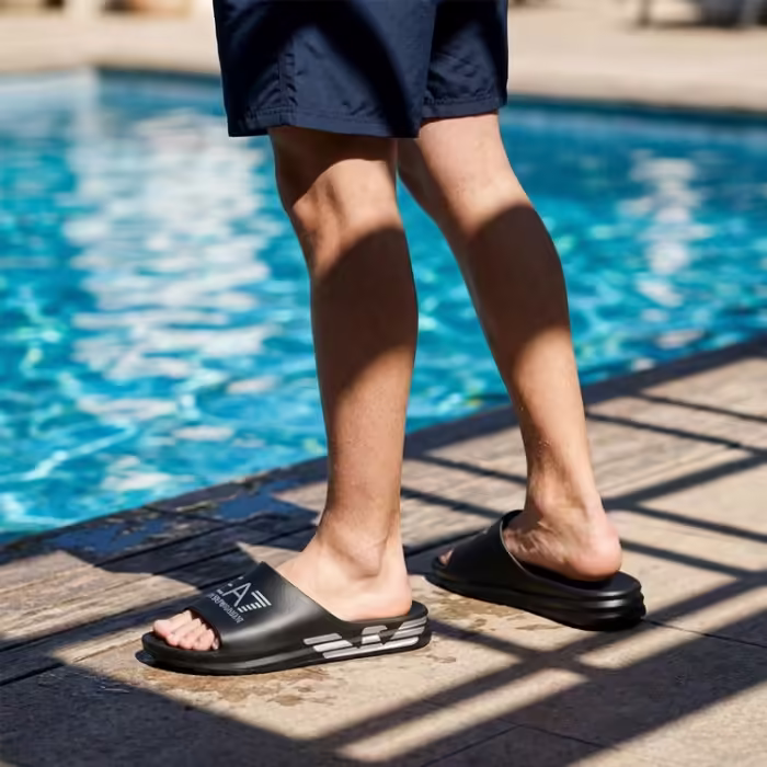 Slapi EA7 EMPORIO ARMANI WATER SPORTS CRUSHER Negru 44 - 7