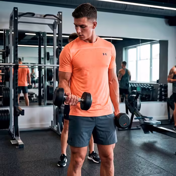 Tricou Under Armour SEAMLESS SS Portocaliu XL - 7