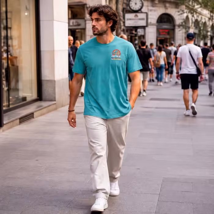 Футболка Nike M NKCT DF TEE OC Голубой XXL - 7