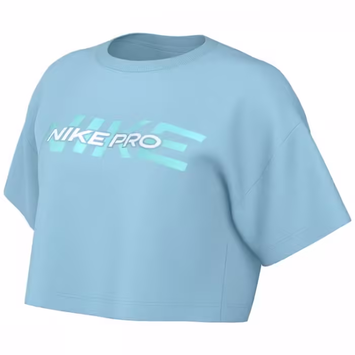 Футболка Nike W NK PRO SS CRP TEE Голубой XS - 6