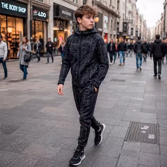 Толстовка Nike TECH FLEECE HOODIE Черный L - 7