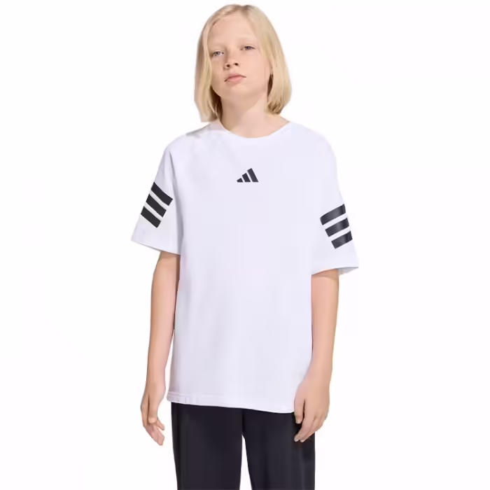 Tricou Adidas J FI 3S  TEE Alb 128
