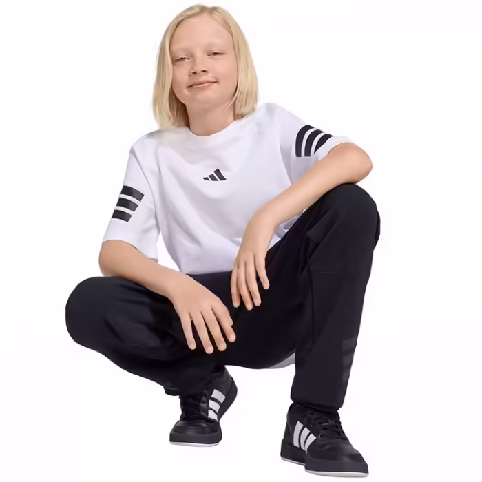 Tricou Adidas J FI 3S  TEE Alb 128 - 3
