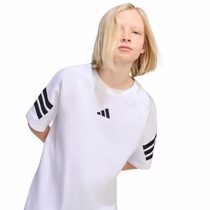 Tricou Adidas J FI 3S  TEE Alb 128 - 4