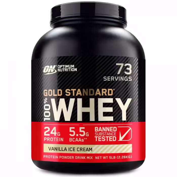Proteine din zer Optimum Nutrition Gold Standard 100% WHEY Vanilla Ice Cream 5lb