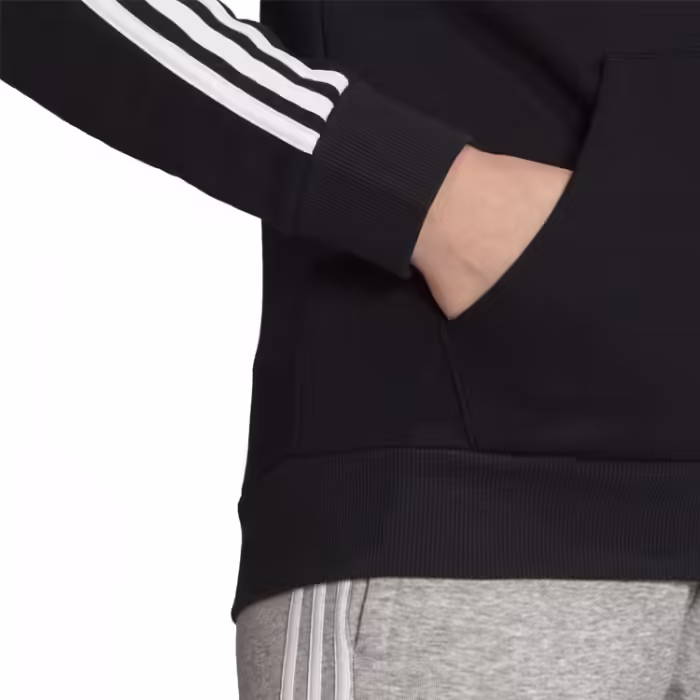 Толстовка Adidas ESSENTIALS FLEECE 3-STRIPES FULL-ZIP Черный XS - 5