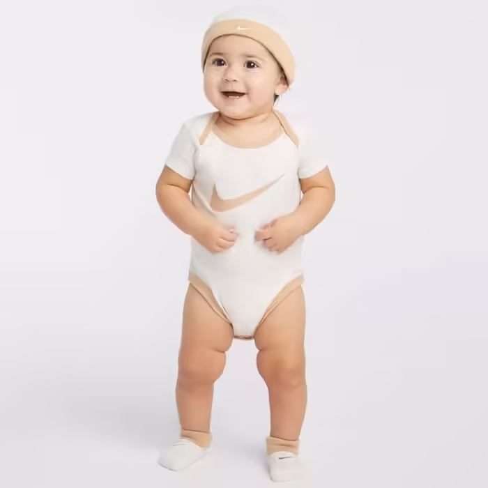 Bodi Nike Swoosh Bej 6-12M