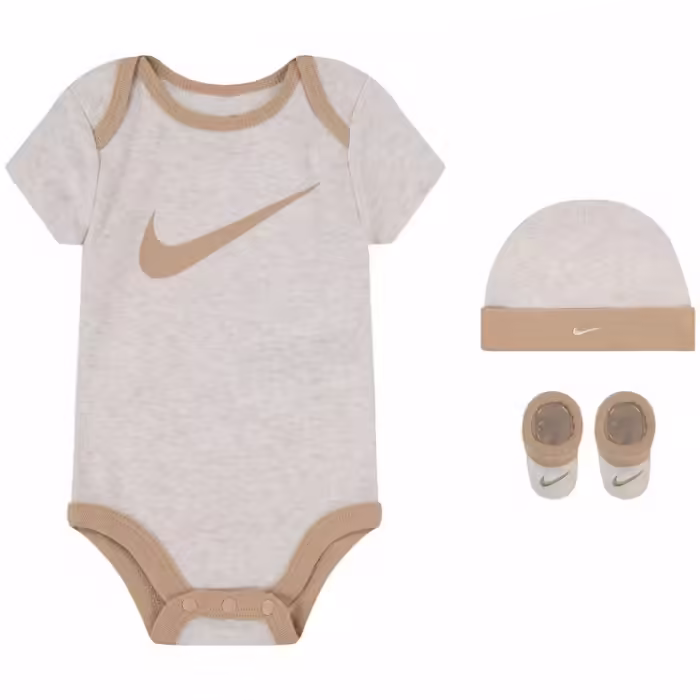 Bodi Nike Swoosh Bej 6-12M - 2