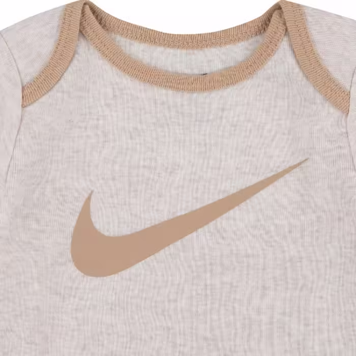 Bodi Nike Swoosh Bej 6-12M - 4