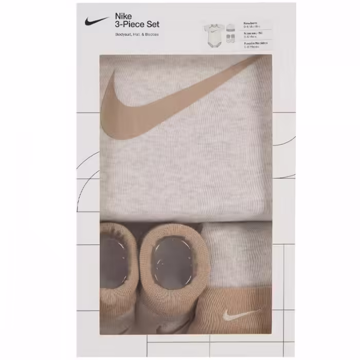 Bodi Nike Swoosh Bej 6-12M - 6